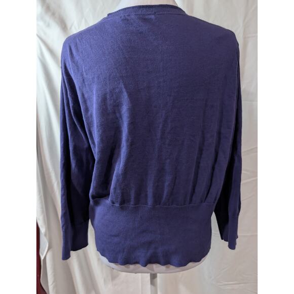 CAbi Purple Button Down Classic Lightweight Cardigan Sweater Women's Size XL EUC - Picture 5 of 13
